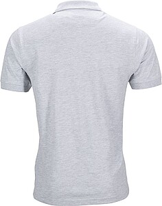 Mens elastic pique polo James Nicholson, grey melange, S