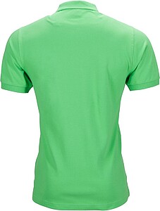 Mens elastic pique polo James Nicholson, lime green, S
