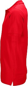 Mens elastic pique polo James Nicholson, red, XXL