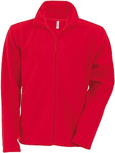 Mens microfleece sweatshirt KARIBAN, red, M