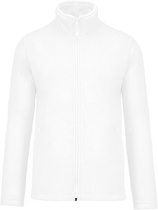 Mens microfleece sweatshirt KARIBAN, white, M