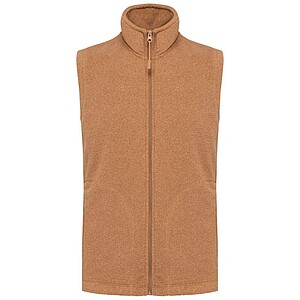 Mens microfleece vest KARIBAN, camel heather, S