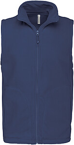 Mens microfleece vest KARIBAN, dark blue, S