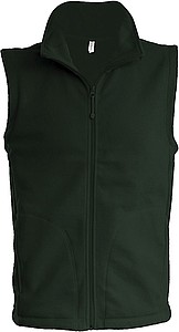 Mens microfleece vest KARIBAN, dark green, L