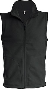 Mens microfleece vest KARIBAN, dark grey, L