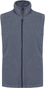 Mens microfleece vest KARIBAN, dark navy, S