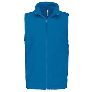 Mens microfleece vest KARIBAN, dark turquoise, S