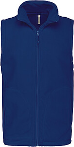 Mens microfleece vest KARIBAN, indigo blue, S