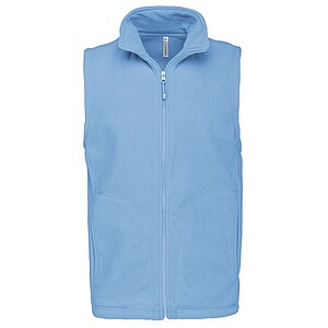 Mens microfleece vest KARIBAN, light blue, S