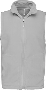 Mens microfleece vest KARIBAN, light grey, S