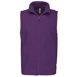 Mens microfleece vest KARIBAN, purple, 3XL