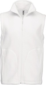 Mens microfleece vest KARIBAN, white, XL