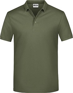 Mens Piqué Polo, olive, S