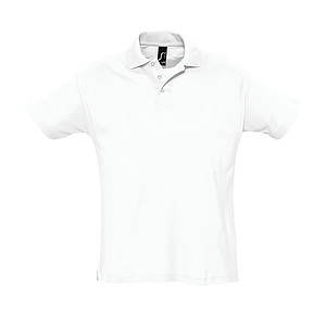 MENS POLO SHIRT SUMMER II, WHITE, L