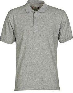 Mens polo T-shirt PAYPER VENICE, grey melange, 4XL