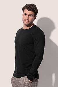 Mens T-shirt STEDMAN CLIVE LONG SLEEVE, black, L