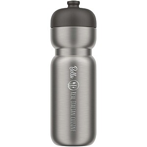 Mepal Pull 800 ml stainless steel sport bottle, solid black