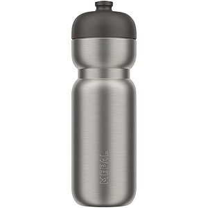 Mepal Pull 800 ml stainless steel sport bottle, solid black