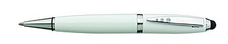 metal ball pen, white