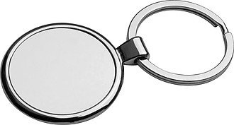 Metal key ring, grey