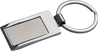 Metal key ring, grey