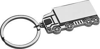 Metal key ring "HGV", grey