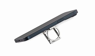 Metal key ring phone stand