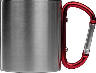 Metal mug with snap hook
