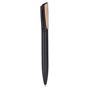 Metal pen with bomboo appliquees