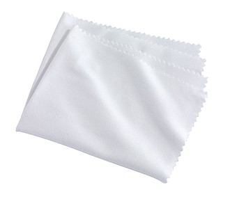 Microfibre glasses cleaning cloth "Clean up",colour white