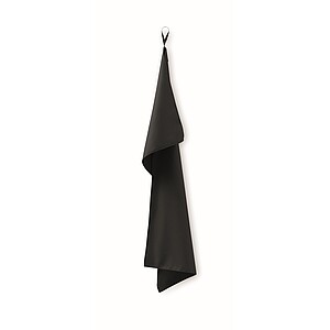 Microfibre towel, black