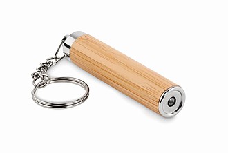 Mini bamboo torch with keyring