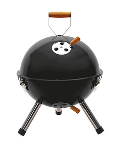Mini BBQ Grill "Cookout", black