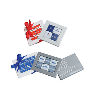 Mini chocolates with custom printing