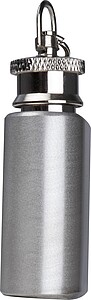 Mini flask in a shape of a key ring, grey