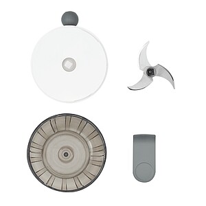 Mini food chopper, grey, white