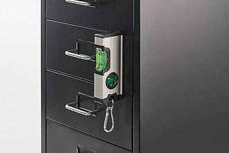 Mini magnetic aluminium level, silver