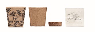 Mint seeds growing kit, beige