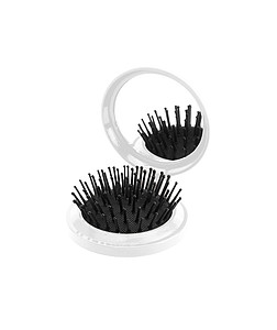 mirror with hairbrush