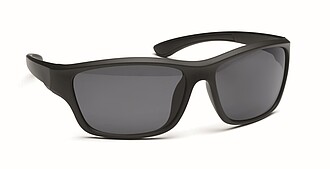 Mirrored sport sunglasses UV400, black