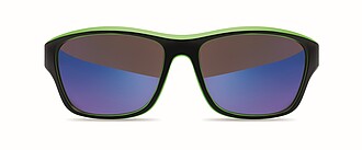 Mirrored sport sunglasses UV400, lime