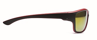 Mirrored sport sunglasses UV400, red