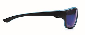 Mirrored sport sunglasses UV400, turquoise