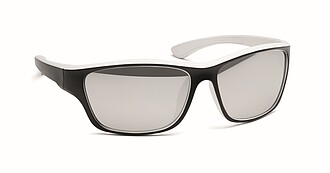 Mirrored sport sunglasses UV400, white