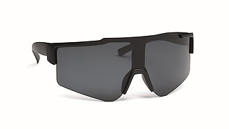 Mirrored sports sunglasses, black