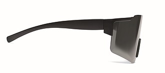 Mirrored sports sunglasses, black