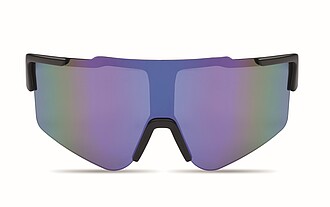 Mirrored sports sunglasses, blue