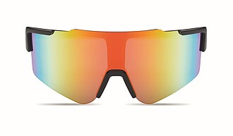 Mirrored sports sunglasses, multicolour
