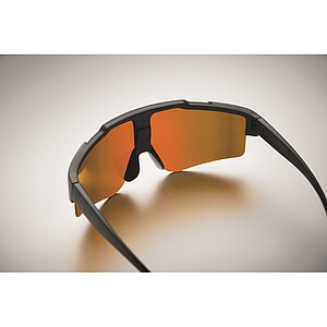 Mirrored sports sunglasses, orange