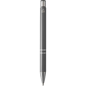 Moneta recycled aluminium ballpoint pen (blue ink), grey